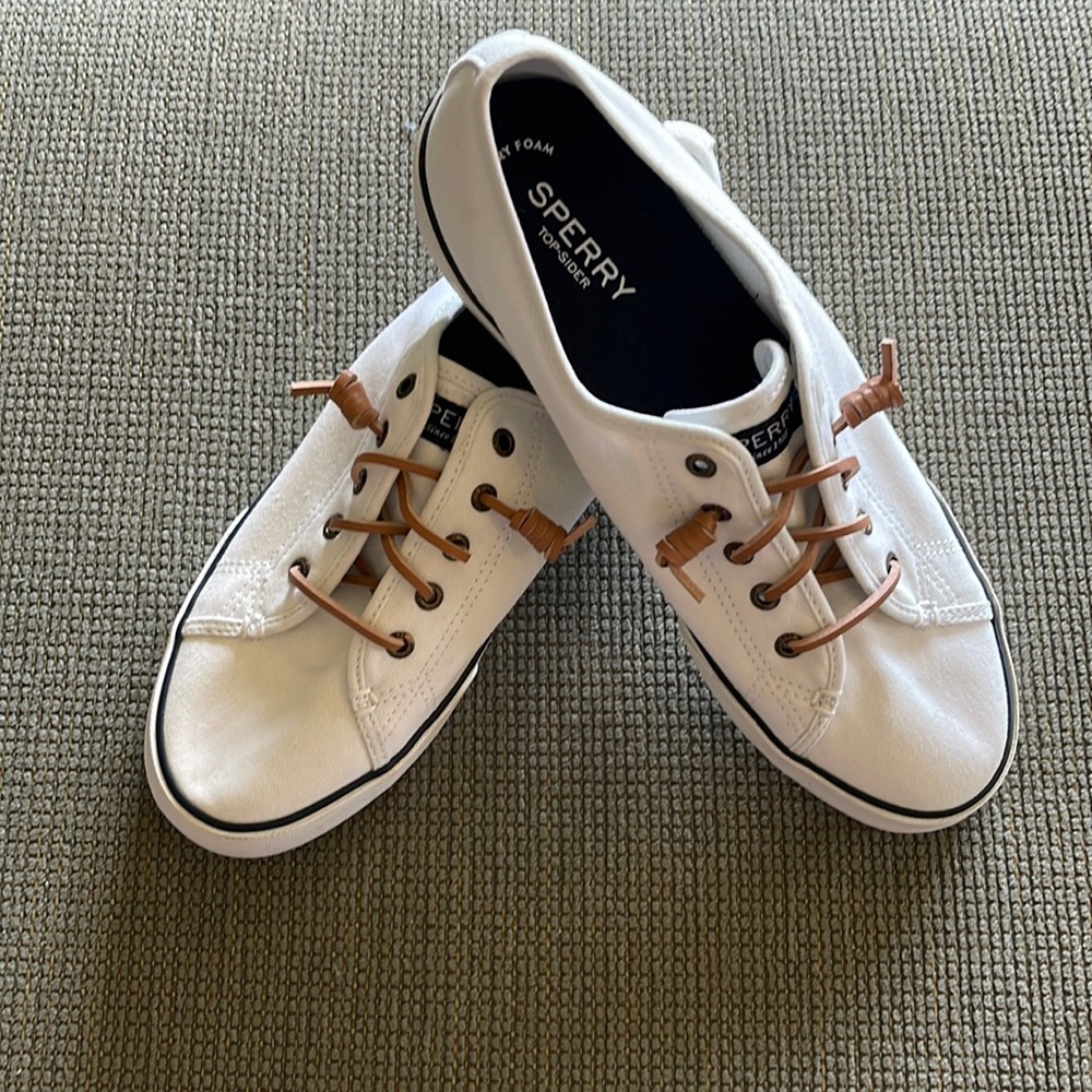 Sperry White Slip Ons Size 10 M